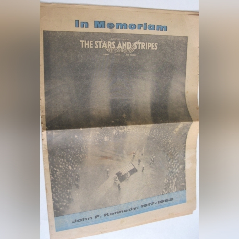 Stars and Stripes Memoriam Edition, Death of John F. Kennedy, 1963